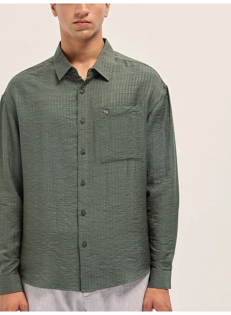 THE BEAR HOUSE  Men’s Long Sleeve Shirt – Classic, Comfortable and Stylish Essential for Work, Travel or Casual Outings for Men | Best Price UAE