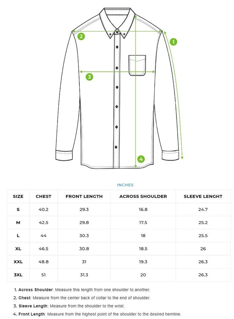 THE BEAR HOUSE Men’s Long Sleeve Shirt – Classic, Comfortable and Stylish Essential for Work, Travel or Casual Outings