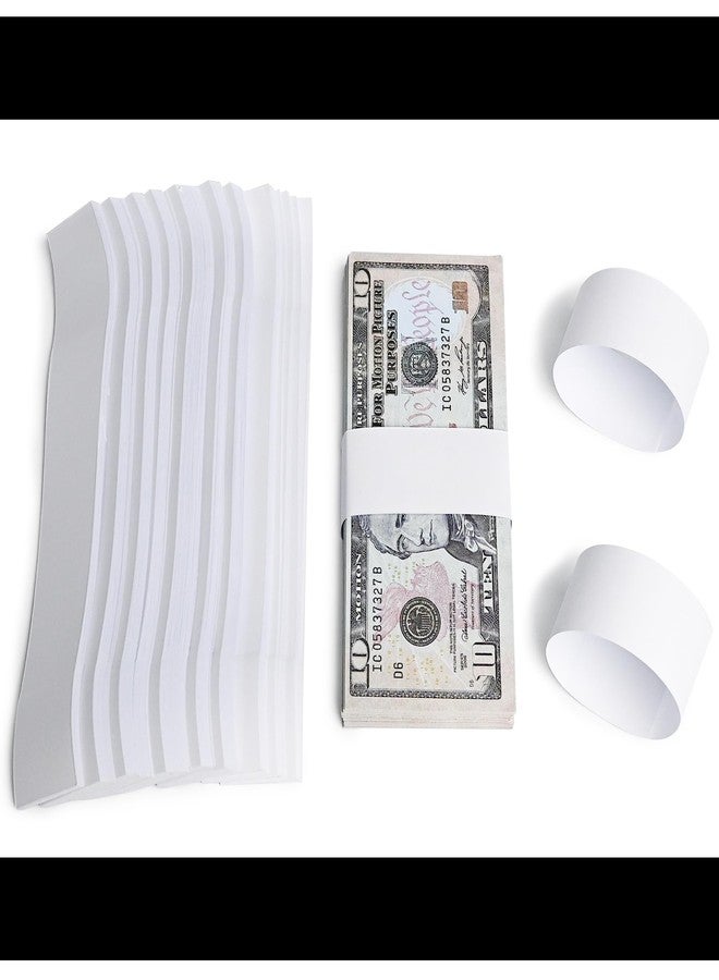 L LIKED Pack of 300 Currency Straps Money Bands, Self Sealing Money Bill Wrappers (Blank White - 300 PCS) - Image 5