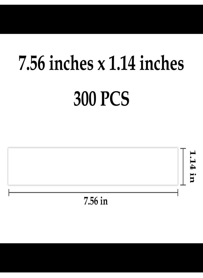L LIKED Pack of 300 Currency Straps Money Bands, Self Sealing Money Bill Wrappers (Blank White - 300 PCS) - Image 3