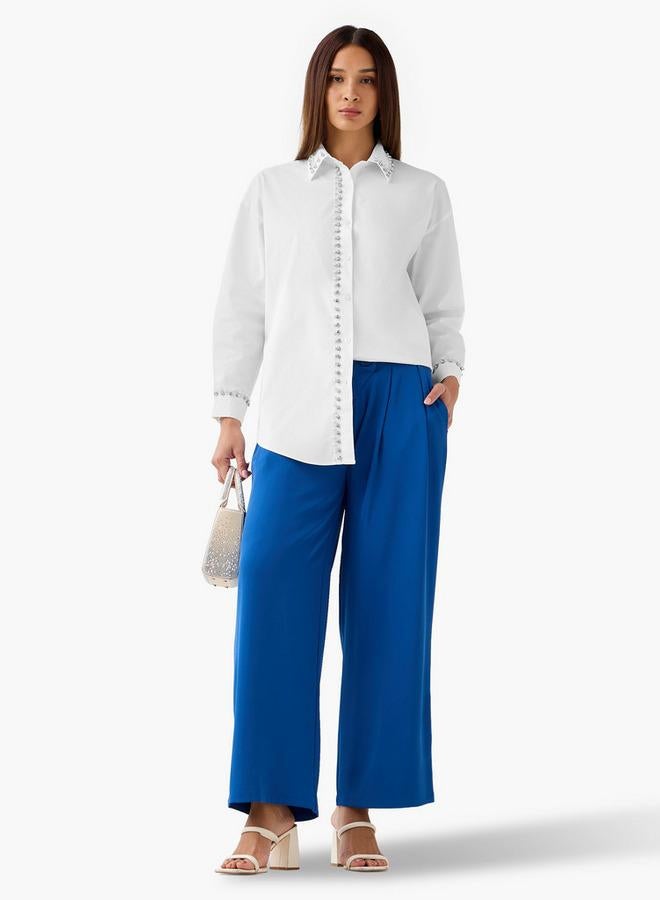 تواكستريمز قميص قطني مزخرف - Image 2