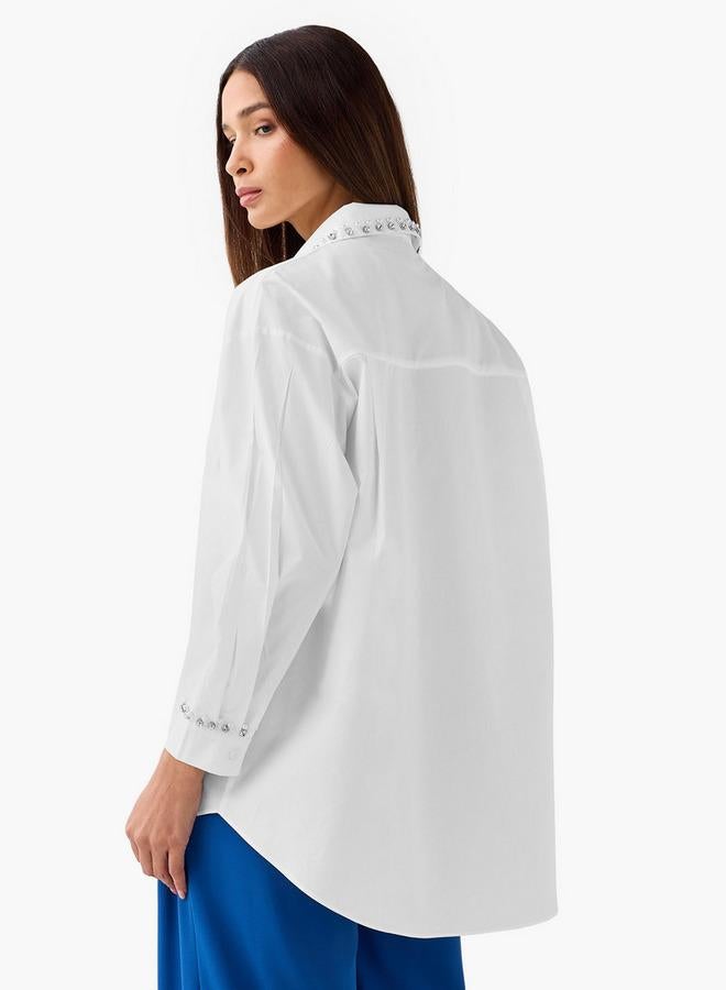 تواكستريمز قميص قطني مزخرف - Image 3