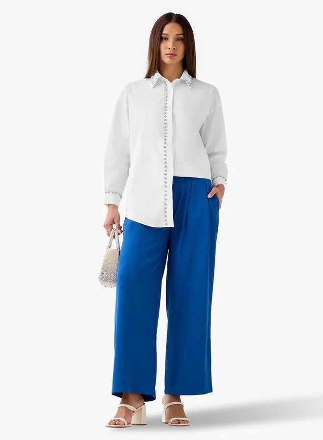 تواكستريمز قميص قطني مزخرف