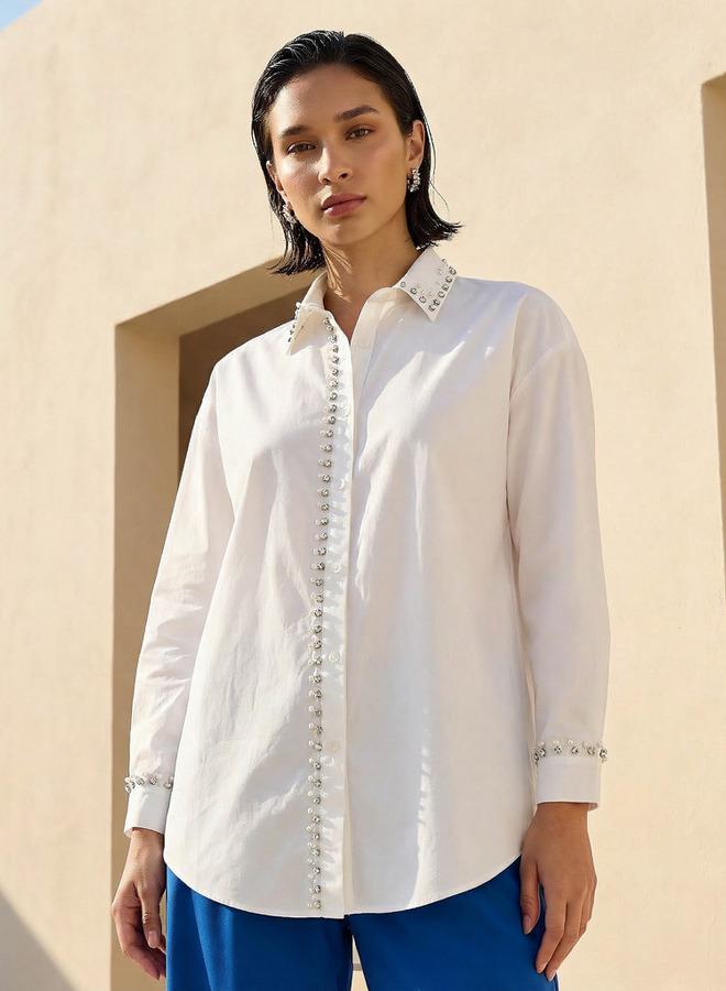 2Xtremz Cotton Shirt with Embellishment - Image 1