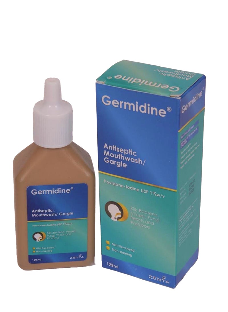 Germidine غسول فم مطهر / غرغرة - خالي من الكحول - 125 مل - Image 1