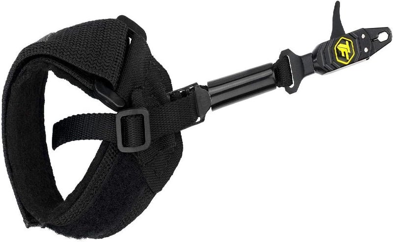 Tru-Fire Patriot Flex Archery Compound Bow Release - Adjustable Black Wrist Strap - Image 1