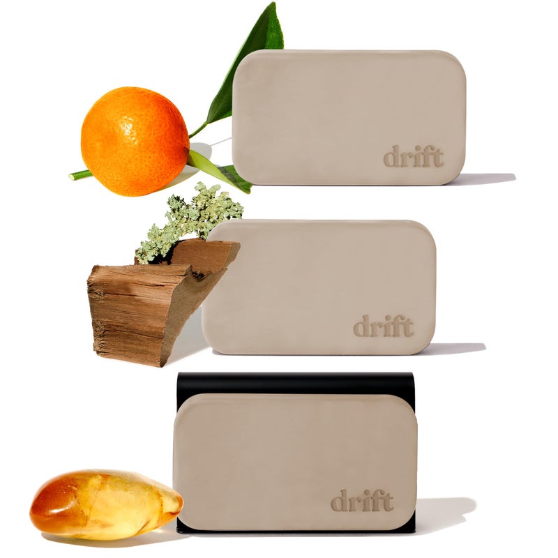 Drift Car Air Freshener - Stone Air Freshener - Car Odor Eliminator - Variety 3 Pack Starter Kit - CLIP INCLUDED - Variety 3 Pack - Image 1