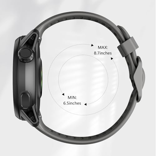 MYSNBKN Compatible with COROS Pace 3 Watch Band,22mm Quick Release Sports Silicone Watch Band Breathable Wristband Strap Women Men Strap for COROS APEX 2 Pro/APEX 46mm/APEX Pro - Image 4