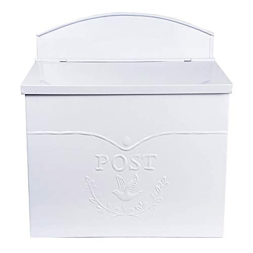 NACH Mailboxes for Outside Wall Mount, 11.5 x 5 x 13 inches, White Mailbox for Door, Waterproof Mailbox for Outside - The Chelsea Mailbox - Image 1