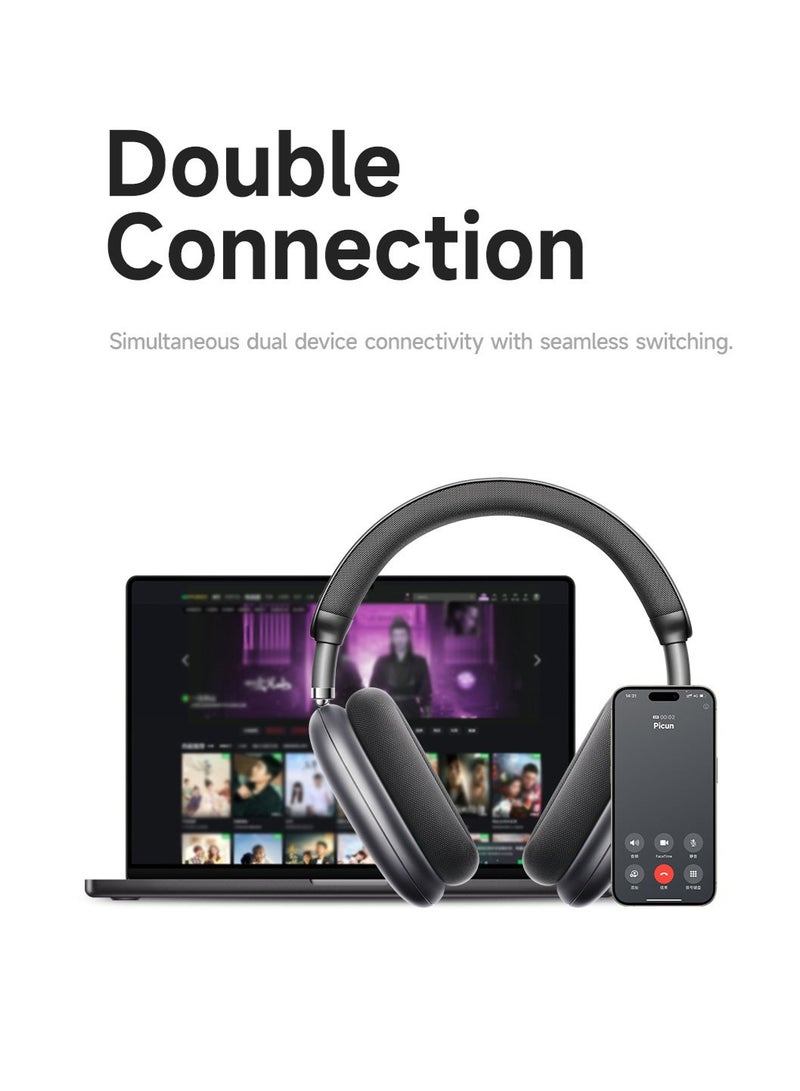 بيكن سماعات رأس لاسلكية F8 Pro ANC تتبع الرأس صوت مكاني ثلاثي الأبعاد -52 ديسيبل ANC HIFI سماعة رأس بلوتوث ENC HD ميكروفون منخفض الكمون - Image 5