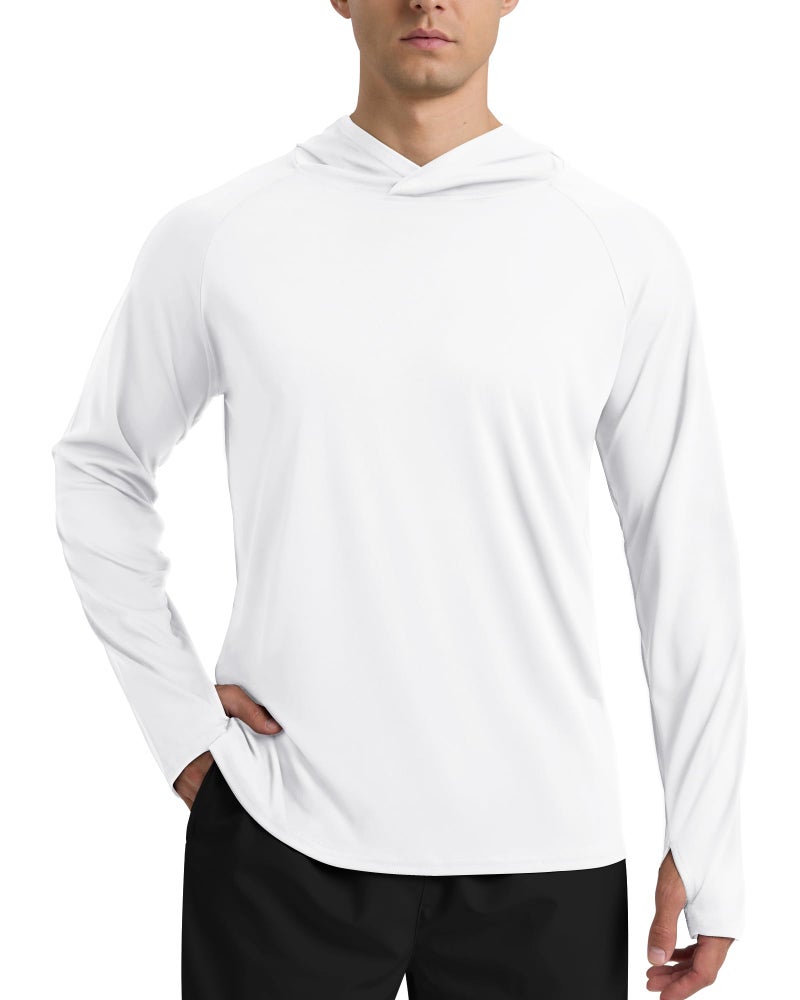 BOOJO UPF 50+ Fishing Shirts for Men - Long Sleeve UV Sun Protection Hoodie Lightweight Rash Guard for Hiking Running Athletic - Image 5