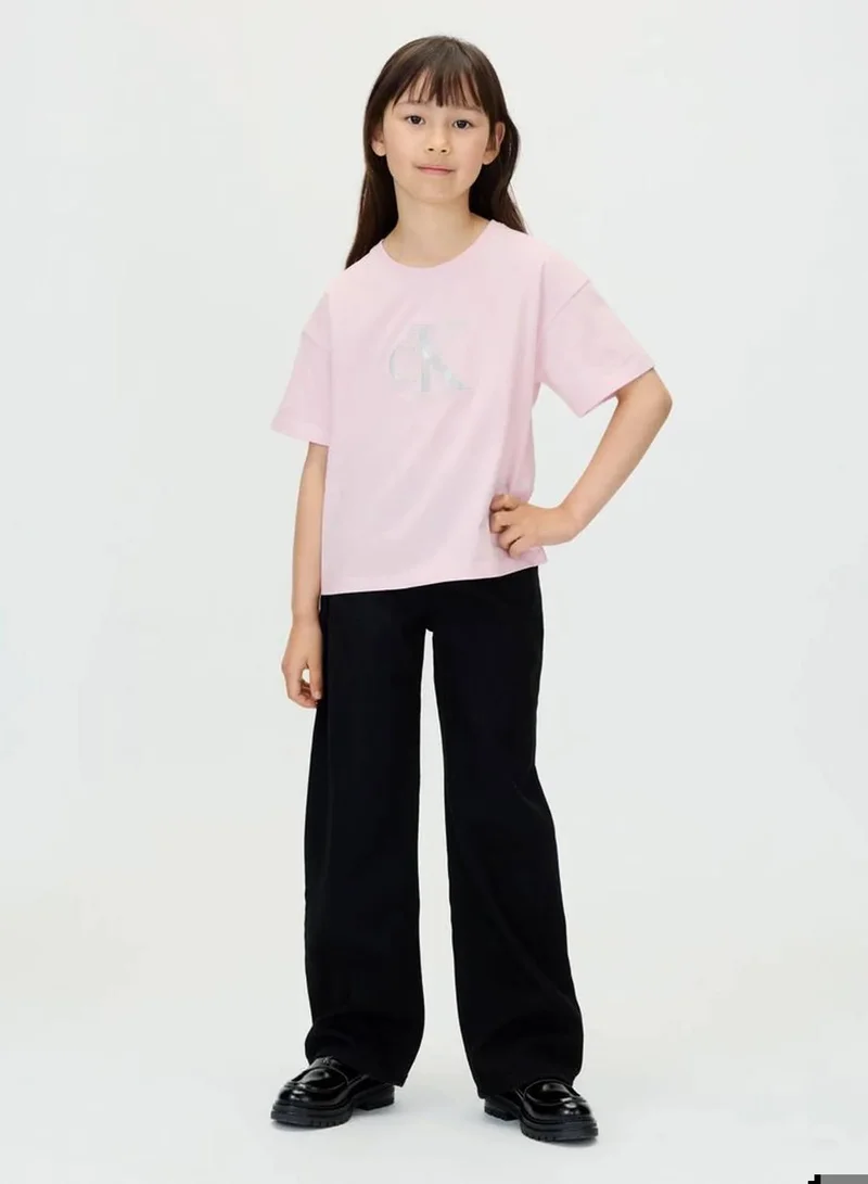 Calvin Klein Jeans Light Lilac Logo T-Shirt for Women | Best Price UAE