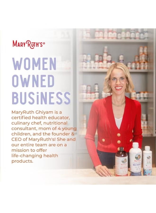 MaryRuth's Organics Women's Hair Growth MAX Liposomal  مع Lustriva® + Biotin 10000mcg + زيت بذور اليقطين  شعر سميك  رعاية الشعر  التجاعيد ، الخطوط الدقيقة ، العناية بالبشرة  أعمار 18 +  15.22 فلور أوز - Image 5