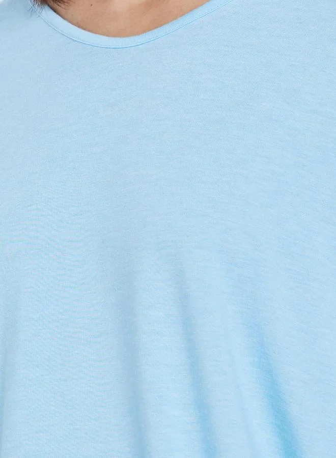 Take Two Take Two Solid Round Neck Oversized T-Shirt