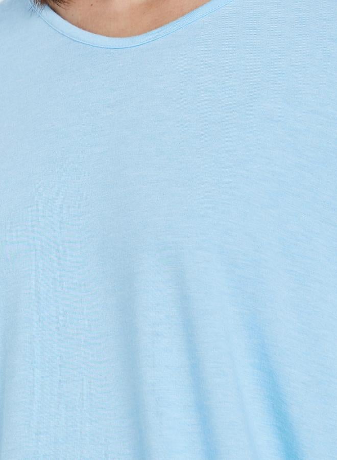 تايك تو تيشيرت دائري بياقة دائرية كبير الحجم قطعتين - Image 3