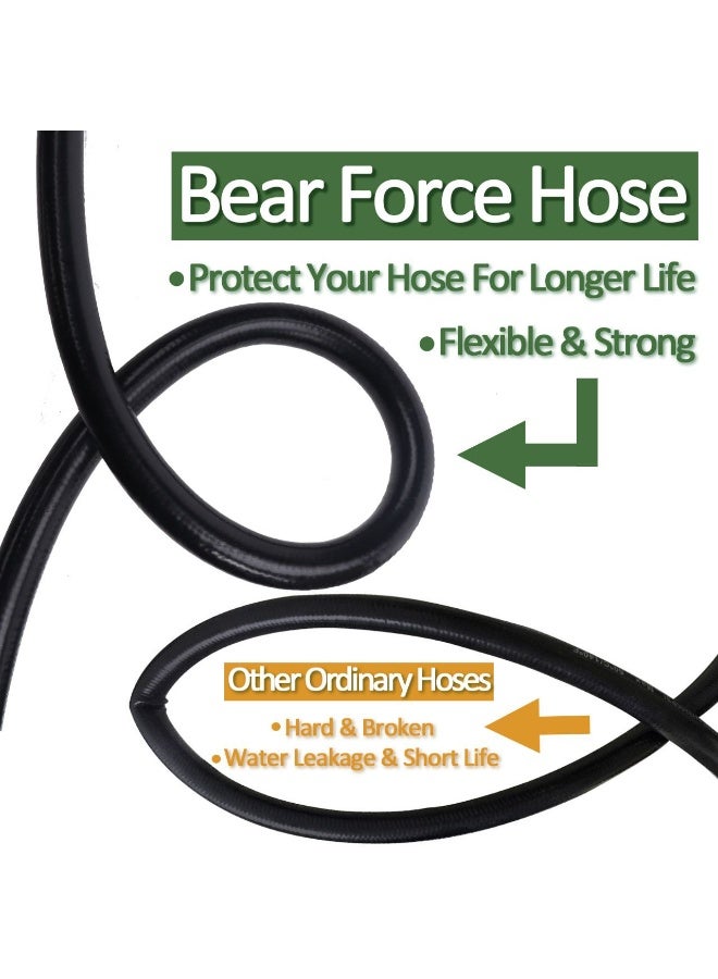 Black pressure washer hose, 6m long, with a connecting rod and 160 bar power, compatible with Karcher from K2 to K7, with a hose connection for additional length. - Image 5