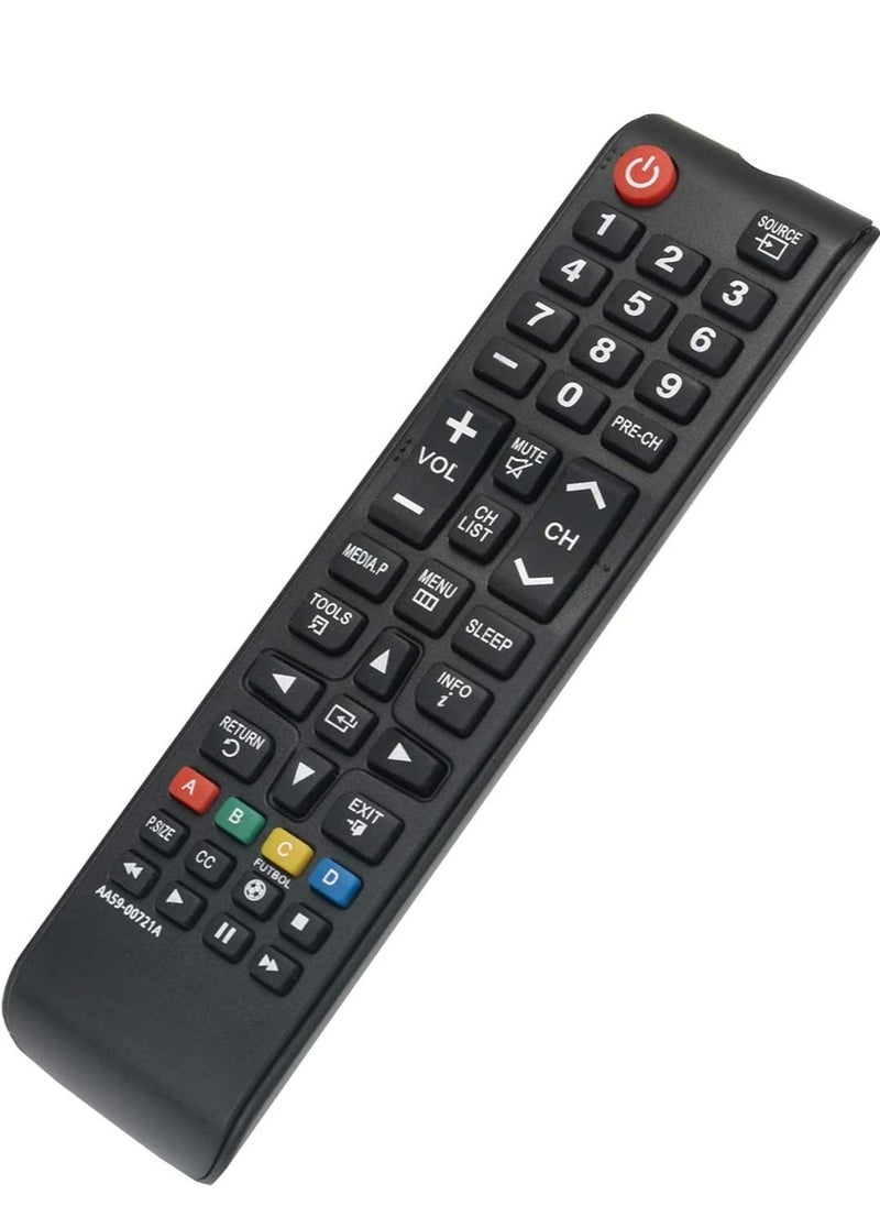 HuHa - Remote Control AA59-00721A Compatible for Samsung LED TV T24C550ND T22C350 TC570 T24C730 T27C730 T24C350 T24C550 T19C350 with battery - Image 1