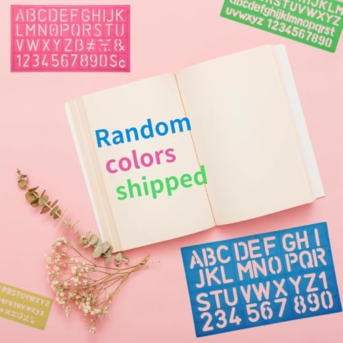 Arishto Alphabets, Lettering, Numbers Special Characters Stencil for Students (Set of 4, 7mm, 10mm, 20mm, 30mm-40mm) - Image 5