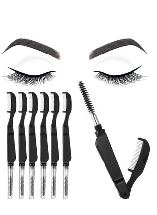 Folding Eyelash Comb 6 Pieces Eyebrow Comb Teeth Eyelash Separator Eyebrow Brushes Professional Tool for Define Lash Brow - pzsku/ZD3167C5A3F8438509923Z/45/_/1702214423/db7553ac-56f5-4d0f-b4e0-8018e3e79dba