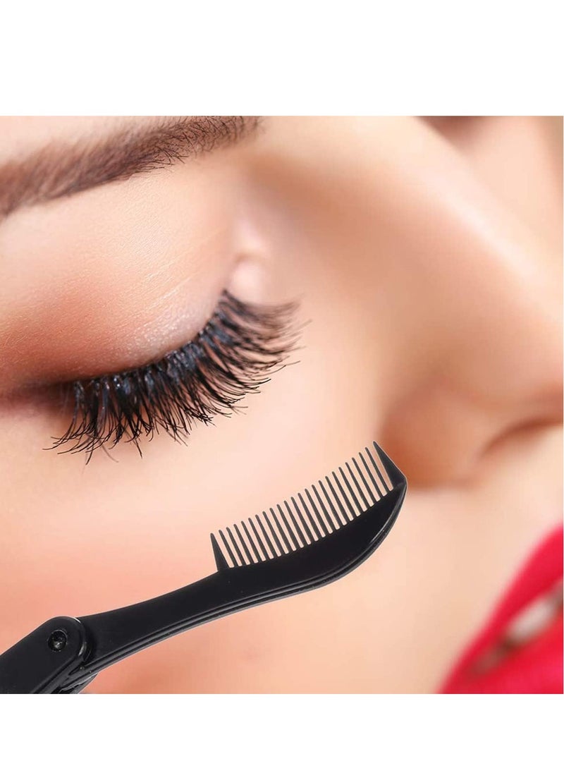 Folding Eyelash Comb 6 Pieces Eyebrow Comb Teeth Eyelash Separator Eyebrow Brushes Professional Tool for Define Lash Brow
