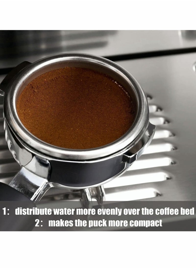 Y&D Espresso Puck Screen, Reusable 1.7mm Thickness Stainless Steel Professional Barista Coffee Filter Mesh Plate for Portafilter Basket (2Pieces)  - Image 2