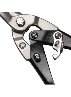 KSEIBI 10 Inch Aviation Snips Straight, Professional Sheet Metal Cutter, Chrome Vanadium Steel Blade Tin Scissors, Straight Cut, Rubber Handle Cutter for Cutting and Trimming  - Image 2