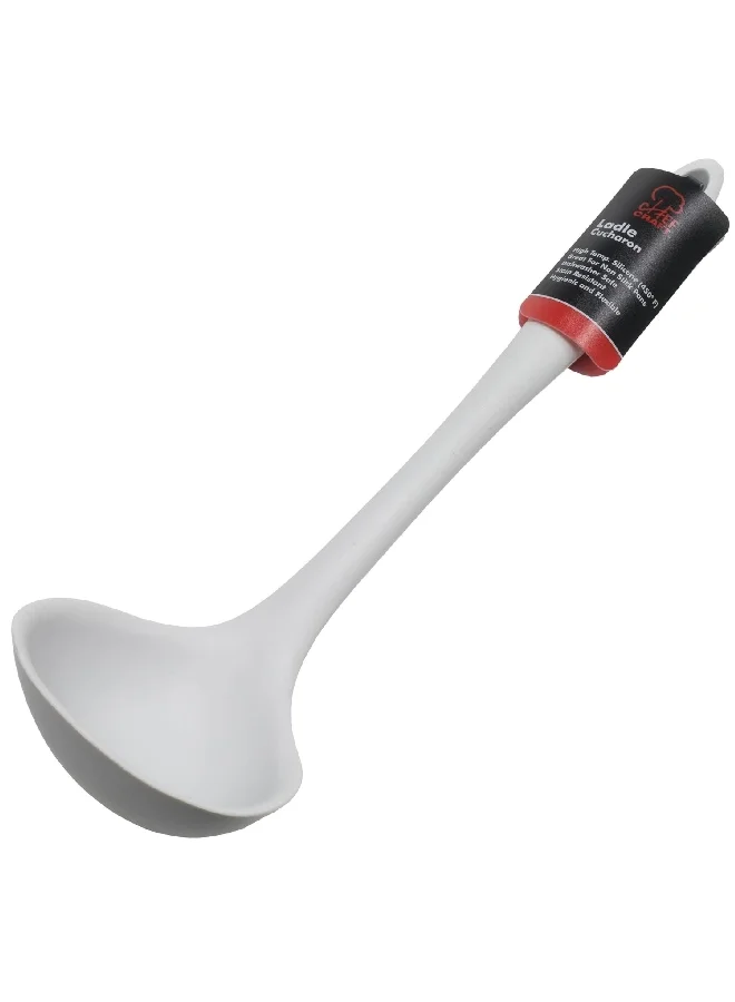 Chef Craft Premium Silicone Stain Resistant Cooking Ladle Grey 11.25inch 13860
