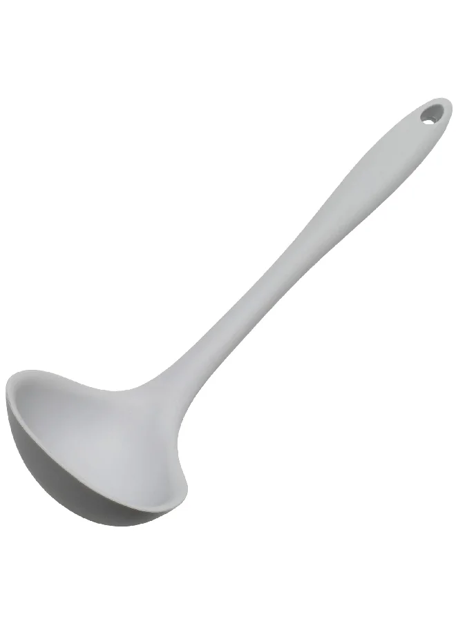 Chef Craft Premium Silicone Stain Resistant Cooking Ladle Grey 11.25inch 13860