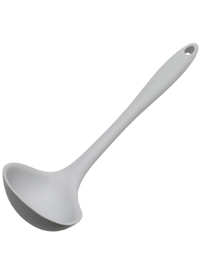 شيف كرافت 13860 شيف كرافت مغرفة للطهي من السيليكون الممتاز مقاومة للبقع رمادي 11.25 بوصة - Image 1