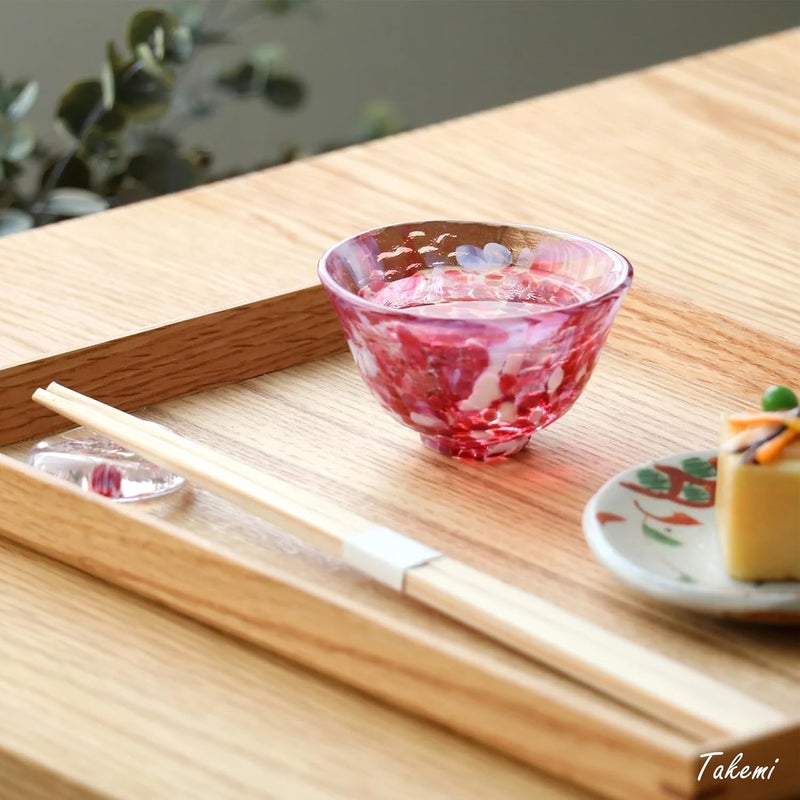 TAKEMI Handcrafted Japanese Sake Set – Elegant Gift for Any Occasion (Cherry Blossom & Spring Water Pair Set, Sake Glass (1.7 oz - 50ml)) - Image 4