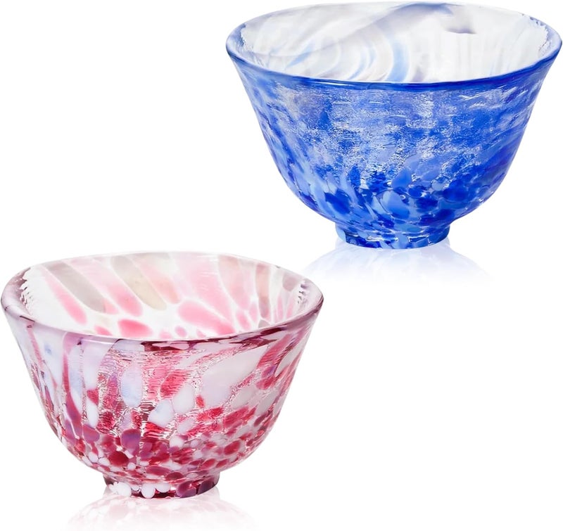 TAKEMI Handcrafted Japanese Sake Set – Elegant Gift for Any Occasion (Cherry Blossom & Spring Water Pair Set, Sake Glass (1.7 oz - 50ml)) - Image 1