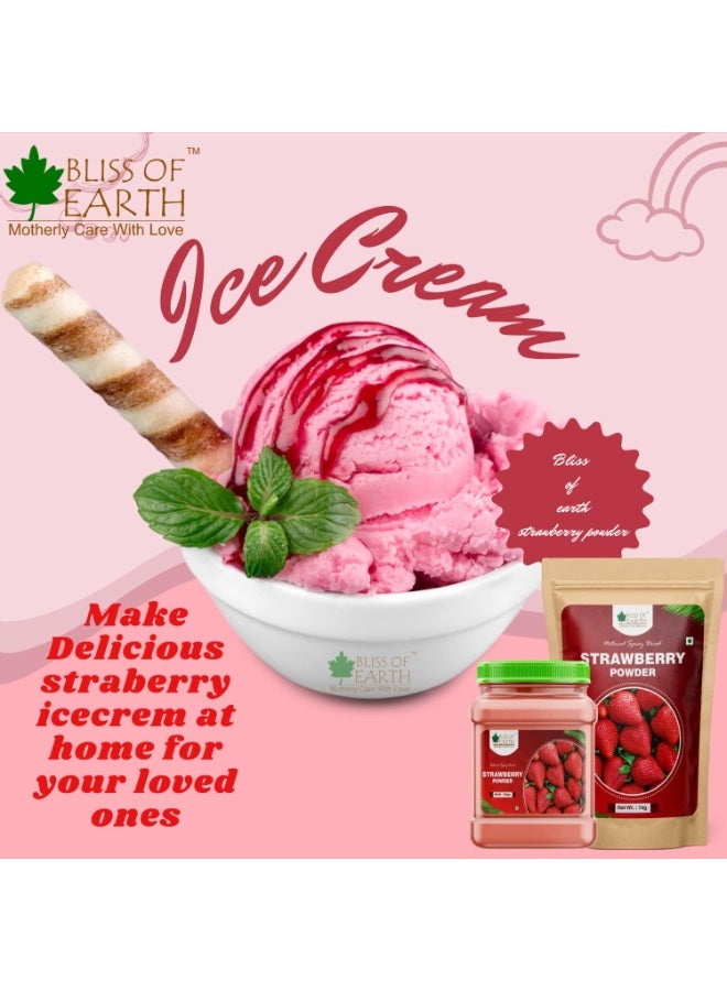 BLISS OF EARTH 2x1KG Strawberry powder natural spray dried Pack of 2 - Image 4