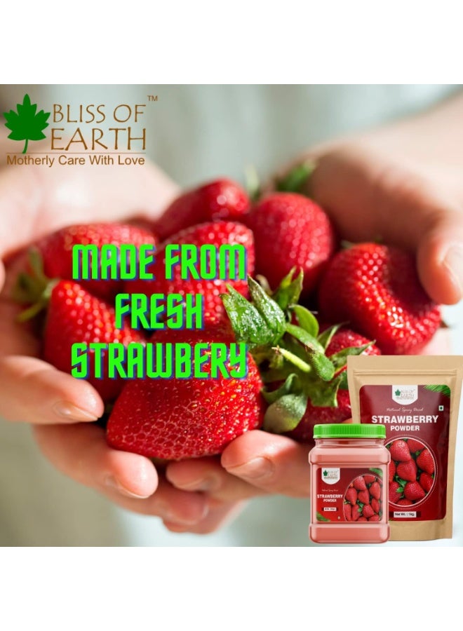 BLISS OF EARTH 2x1KG Strawberry powder natural spray dried Pack of 2 - Image 5