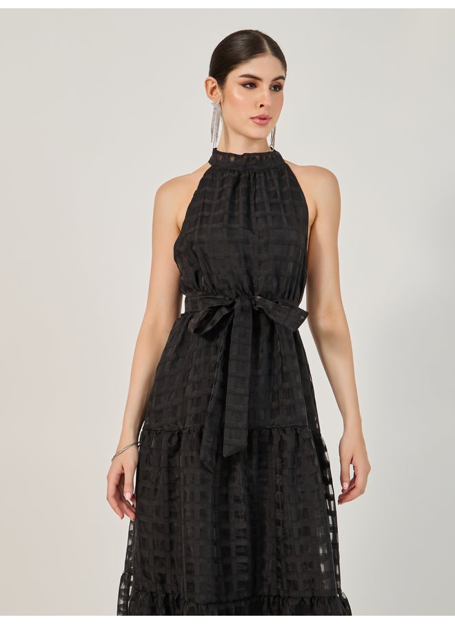 Styli Tiered Halter Dress  - Image 3