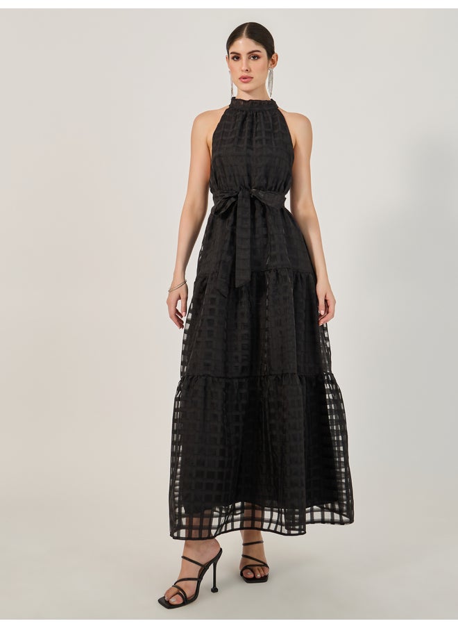 Styli Tiered Halter Dress  - Image 2
