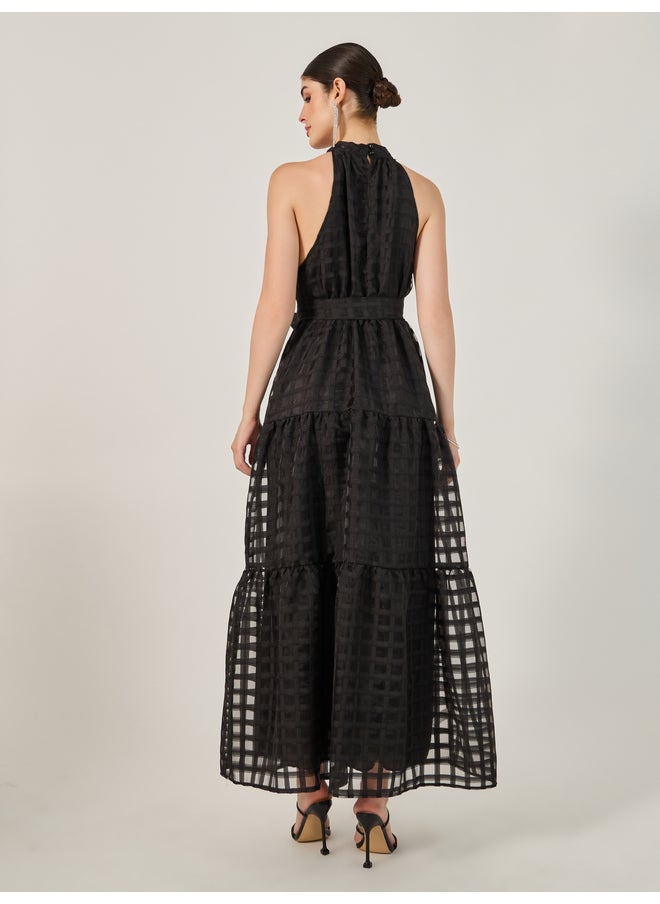 Styli Tiered Halter Dress  - Image 5