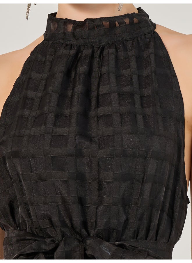 Styli Tiered Halter Dress  - Image 4