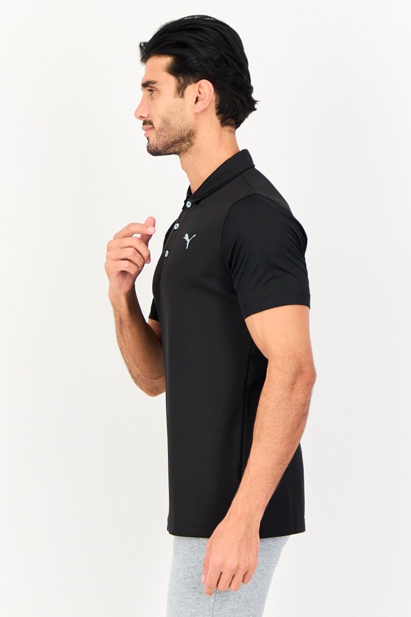 PUMA Men Performance Fit Short Sleeve Outdoor Polo Shirt, Black - Image 2