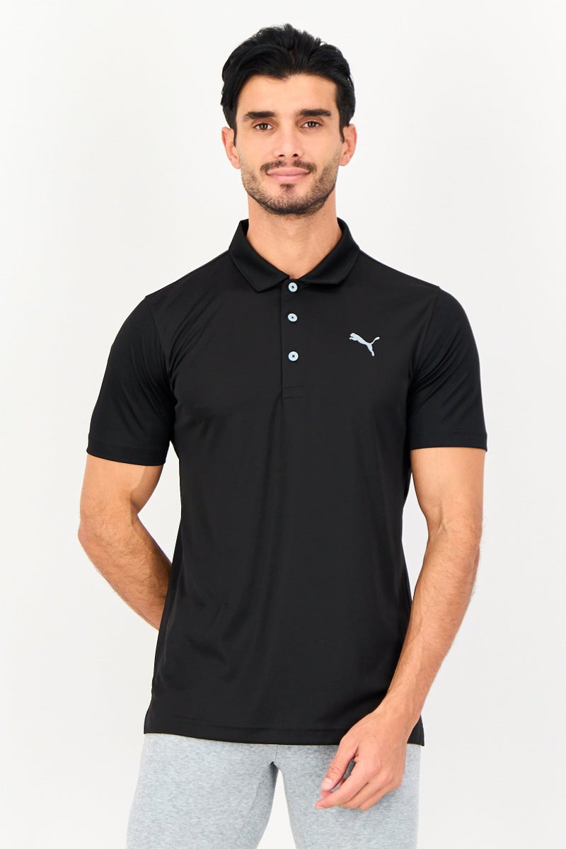 PUMA Men Performance Fit Short Sleeve Outdoor Polo Shirt, Black - Image 1
