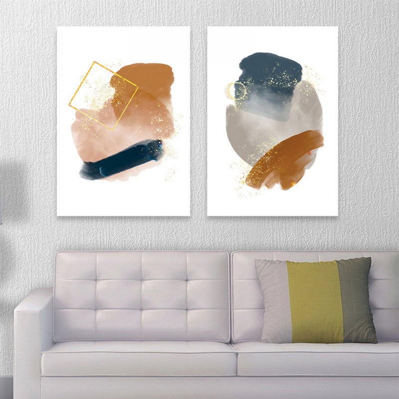 Marktna Modern double canvas painting - Image 1