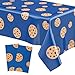 Oudain 2 Sheets Cookie Birthday Party Supplies Cookie Tablecloth 54 x 108 Inch Plastic Table Covers for Birthday Party Decorations - Image 3