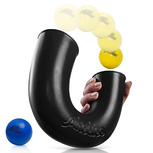 pindaloo Original pindaloo Skill Game with 2 Balls Gifts for Kids and Adults Indoor  Outdoor Games Ball Toys for Boys Girls  Teens  Gift Ideas Fun Stuff Develops Motor  Juggling Skills Black Carbon - Image 1