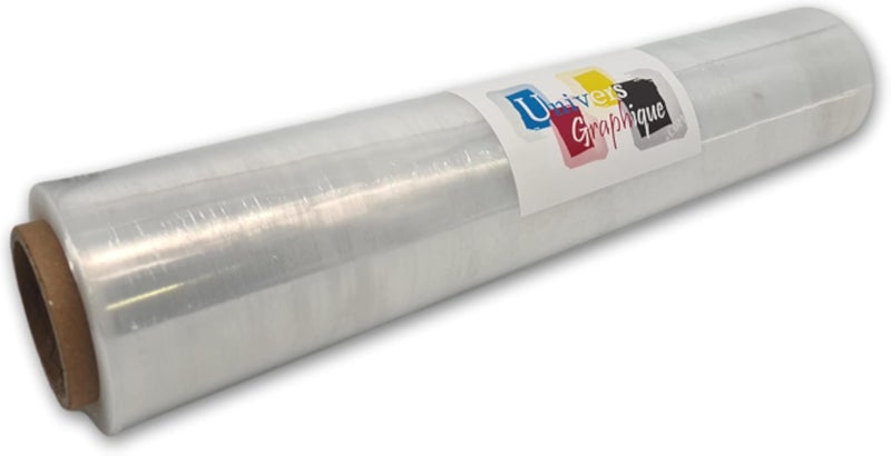 يونيفيرس جرافيك - لفة واحدة من غلاف بلاستيكي شفاف لاصق، 40 سم × 270 م، للتغليف. غلاف مطاطي شفاف، غلاف واقٍ للمنصات، غلاف لنقل الأثاث المنزلي. قابل لإعادة التدوير بعد الفرز.