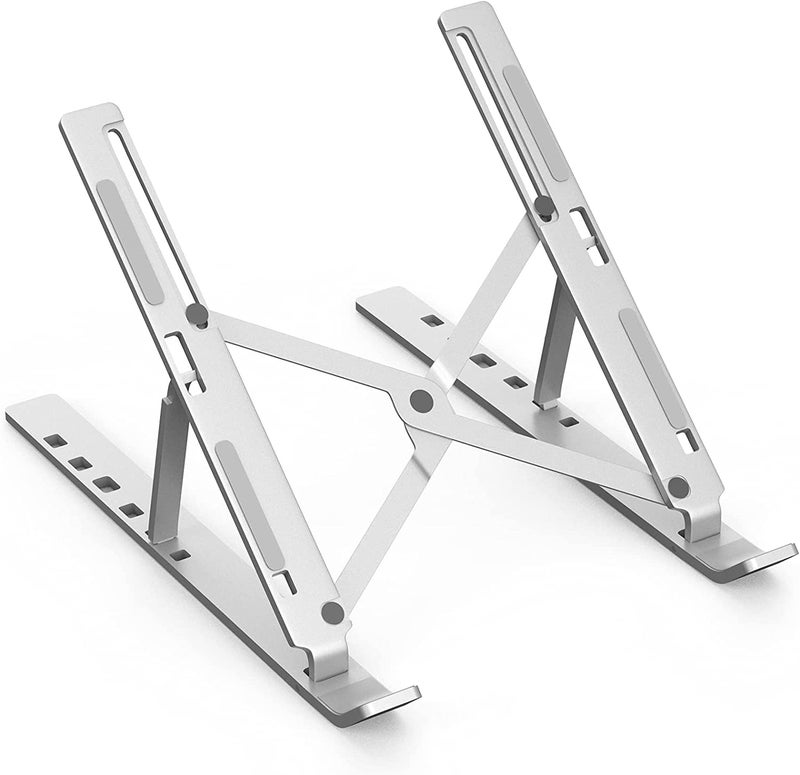 Stand laptop foldable & adjustable / tablet aluminum (silver)