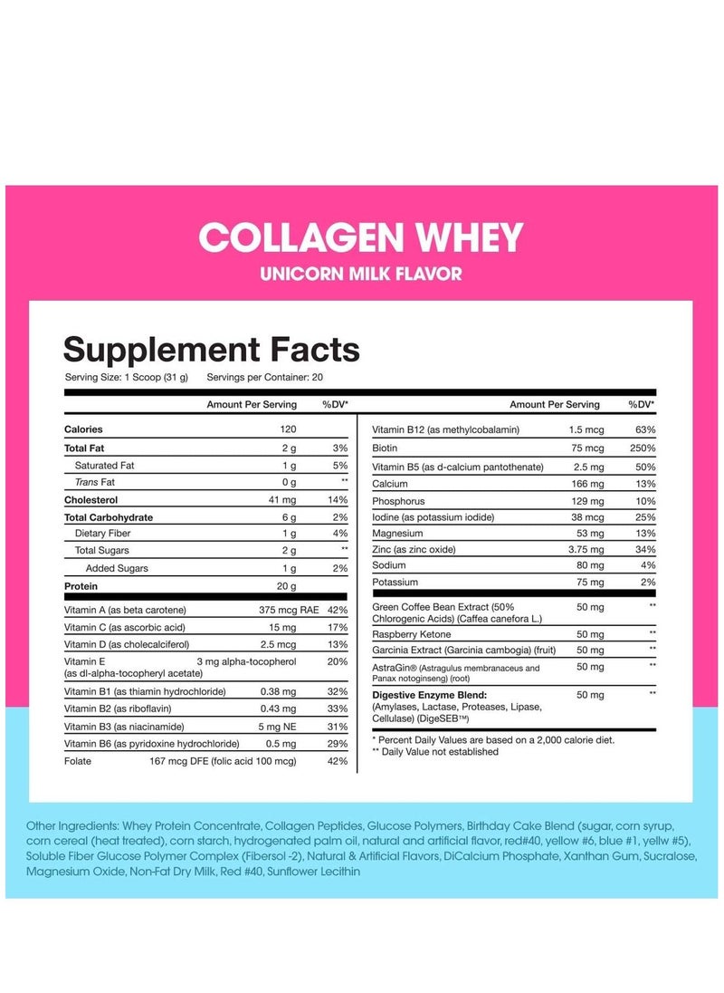 Obvi - Obvi Collagen Whey Protein Powder Unicorn Milk (20 Servings) - Image 1