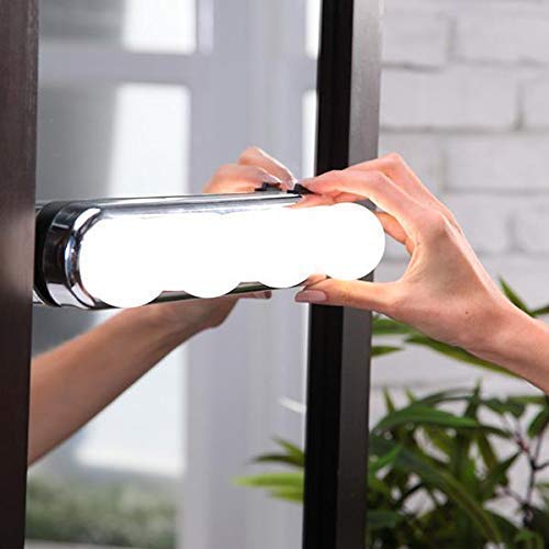Cyrox Cyrox Bright Instant 4 LED Bulbs Lighting Portable Vanity Lights Mirror Lights Portable Cosmetic Mirror Lights for Home Tours Travels Studio Glow Makeup Lights  - Image 2