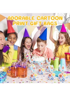 Zibuyu ZIBUYU® 50pcs Gift Bags Token Gift Wrapping Bags Christmas Gift Packing Bags Floral Printed Candy Bags for Kids Treat Bags Party Favor Bags for Birthday Gift, Christmas Gift, Token Gift 14x23cm  - Image 3