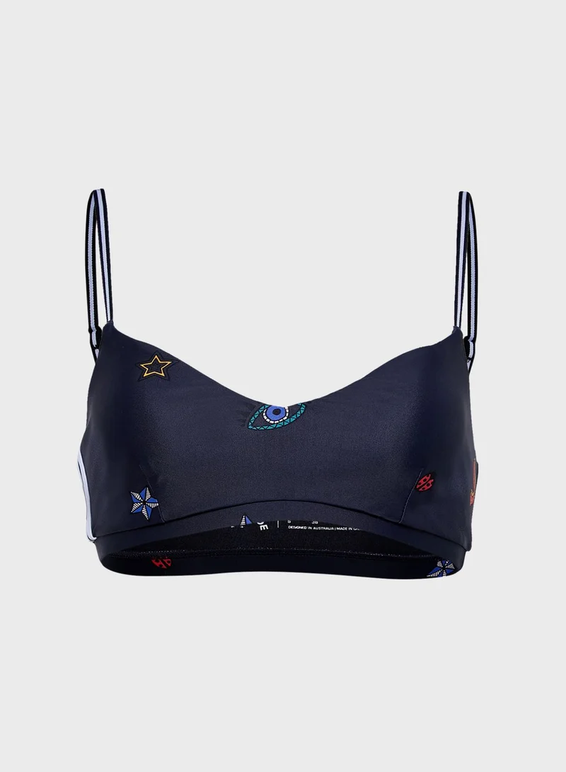 the upside Lucky Symbols Ballet Bra
