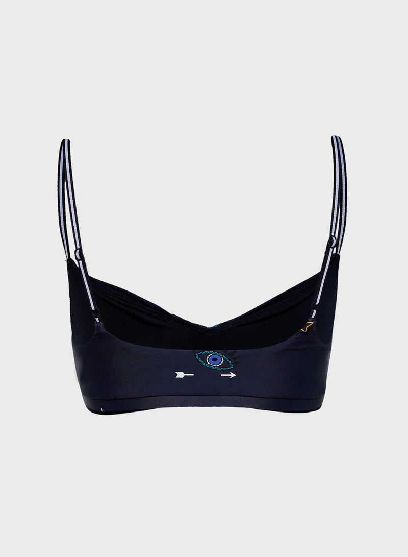 the upside Lucky Symbols Ballet Bra