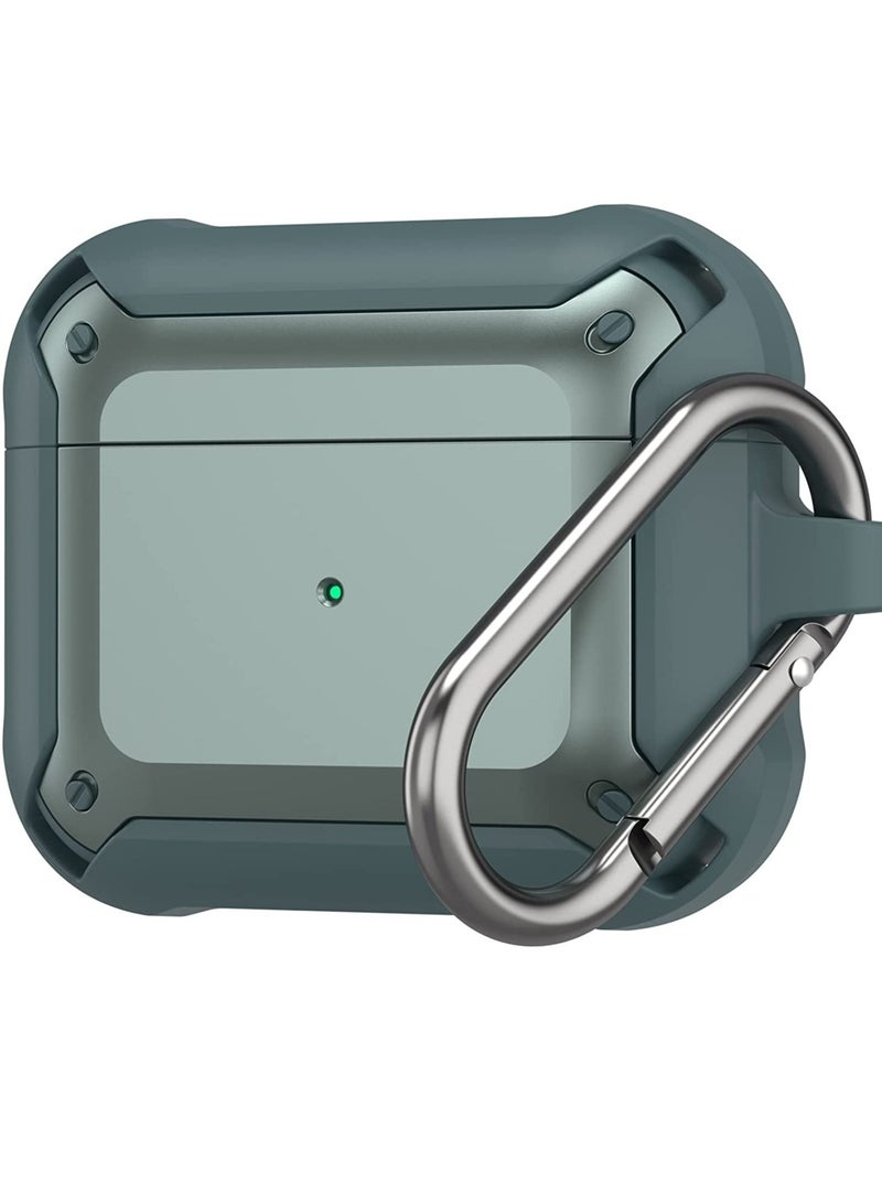 AirPods Pro Case Cover with Keychain Full Protective Shockproof Soft TPU Accessories Skin Compatible for Apple Airpods Pro Case for Women Men Girls Boys Front LED Visible - Image 1